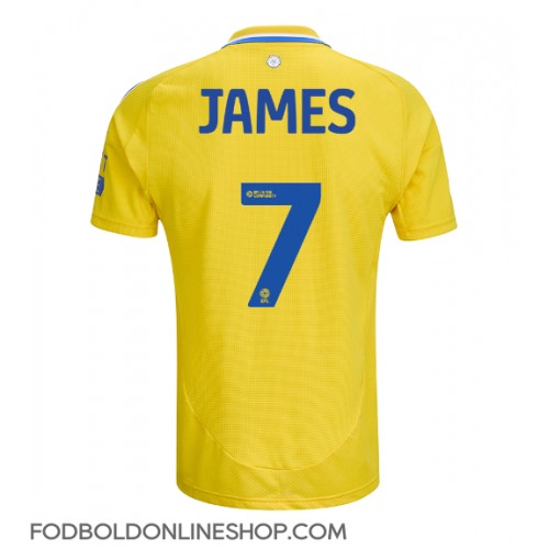 Leeds United Daniel James #7 Udebanetrøje 2024-25 Kortærmet